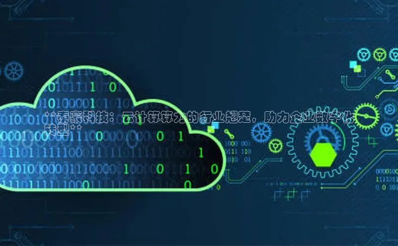 加拿大2.8平台下载华扬联众**泰豪科技：云计算算力的行业翘楚，助力企业数字化
转型**