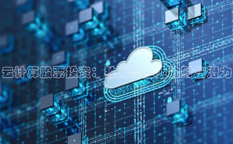 28圈注册网站百度集团云计算股票投资：独角兽企业的财富潜力