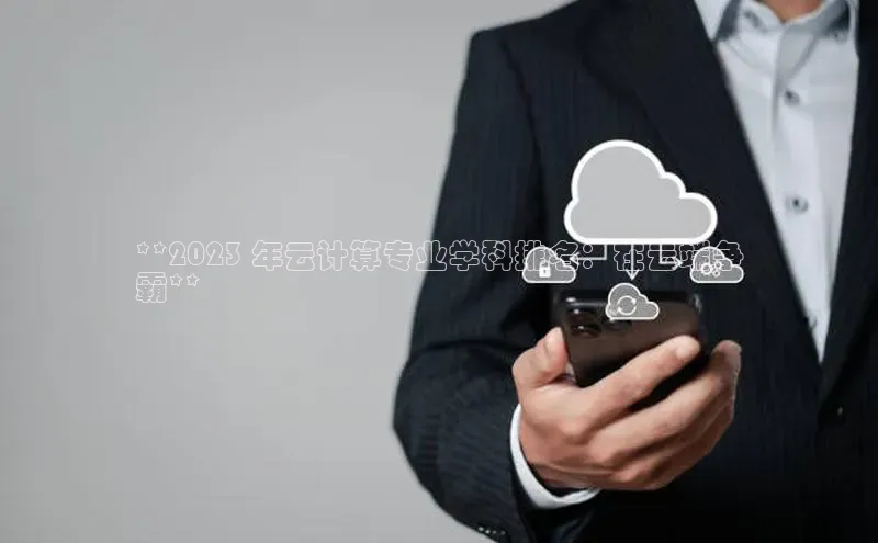 28圈.ccmpc百度Apollo**2023 年云计算专业学科排名：在云端争
霸**